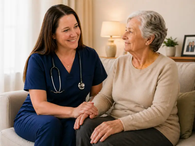 Image of My Perfect Home Care nurse providing Private In-Home Nursing Service